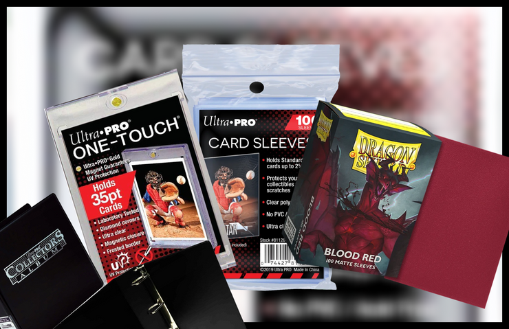 Kartenschutz-Zubehör: Ultra Pro One-Touch, Card Sleeves, Dragon Shield Hüllen und Sammelordner