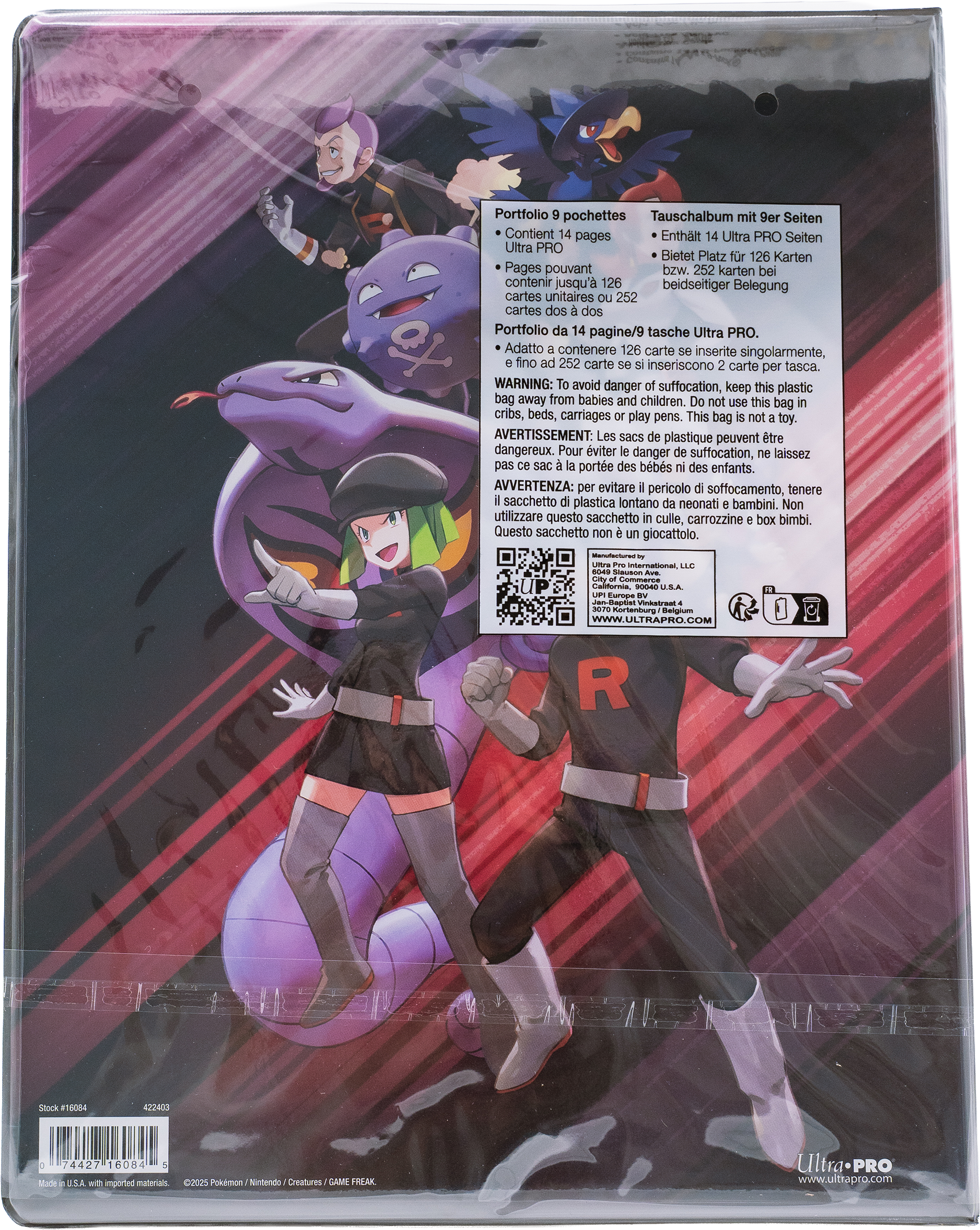 Pokémon 9-Pocket Portfolio „Giovanni & Mewtwo / Team Rocket“