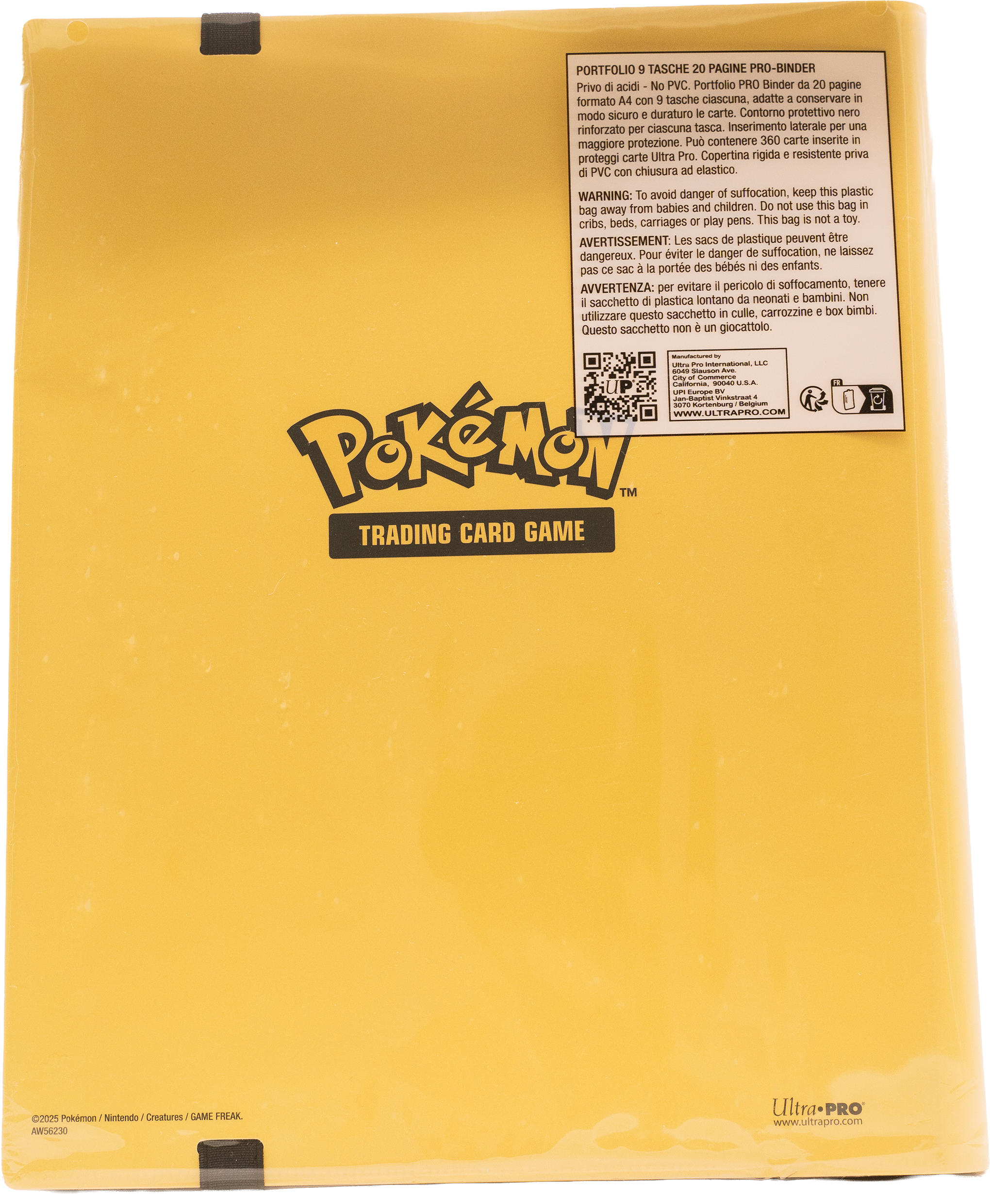 Pokémon 9-Pocket PRO-Binder „Pikachu“