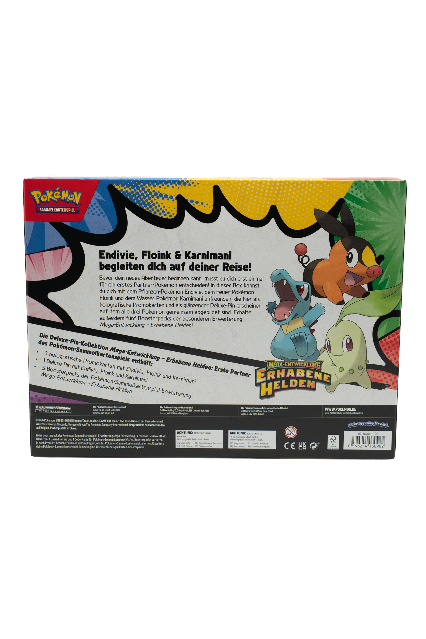 Pokémon Mega-Entwicklung - Erhabene Helden Erste Partner Deluxe-Pin-Kollektion [DE]