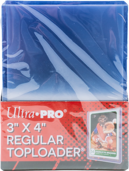 Ultra PRO 3" x 4" Clear Regular Toploader – 25er Pack.