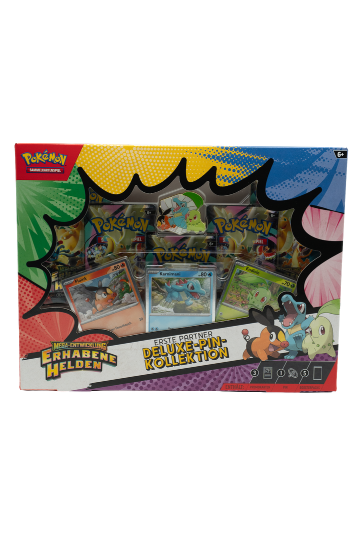Pokémon Mega-Entwicklung - Erhabene Helden Erste Partner Deluxe-Pin-Kollektion [DE]