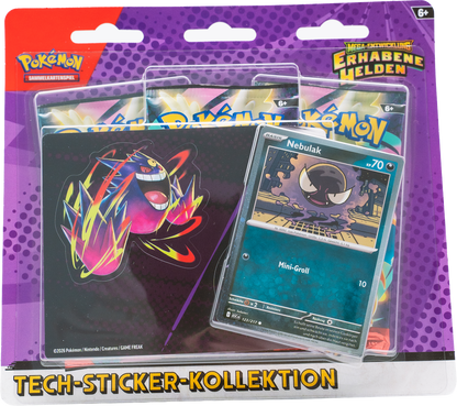 Pokémon Tech-Sticker-Kollektion „Mega-Entwicklung – Erhabene Helden: Nebulak“ (DE)