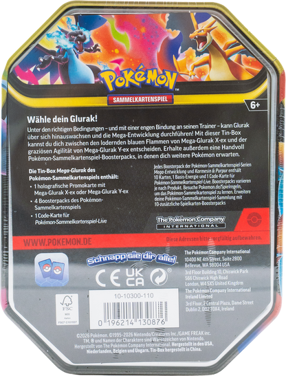 Pokémon Mega #126 Glurak X ex Tin-Box (DE)