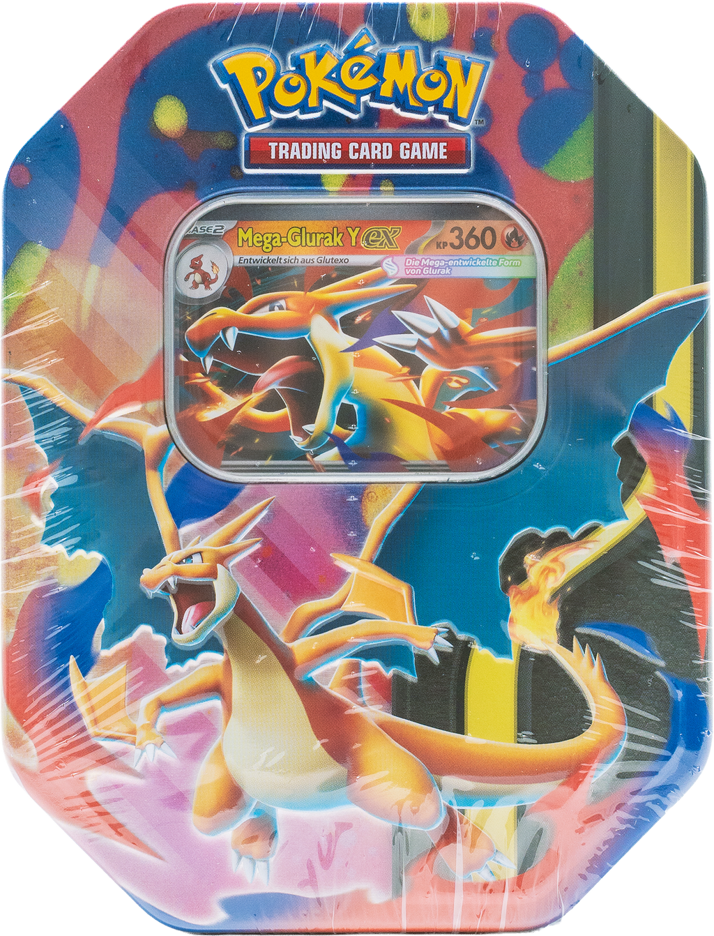 Pokémon Mega #127 Glurak Y ex Tin-Box (DE)