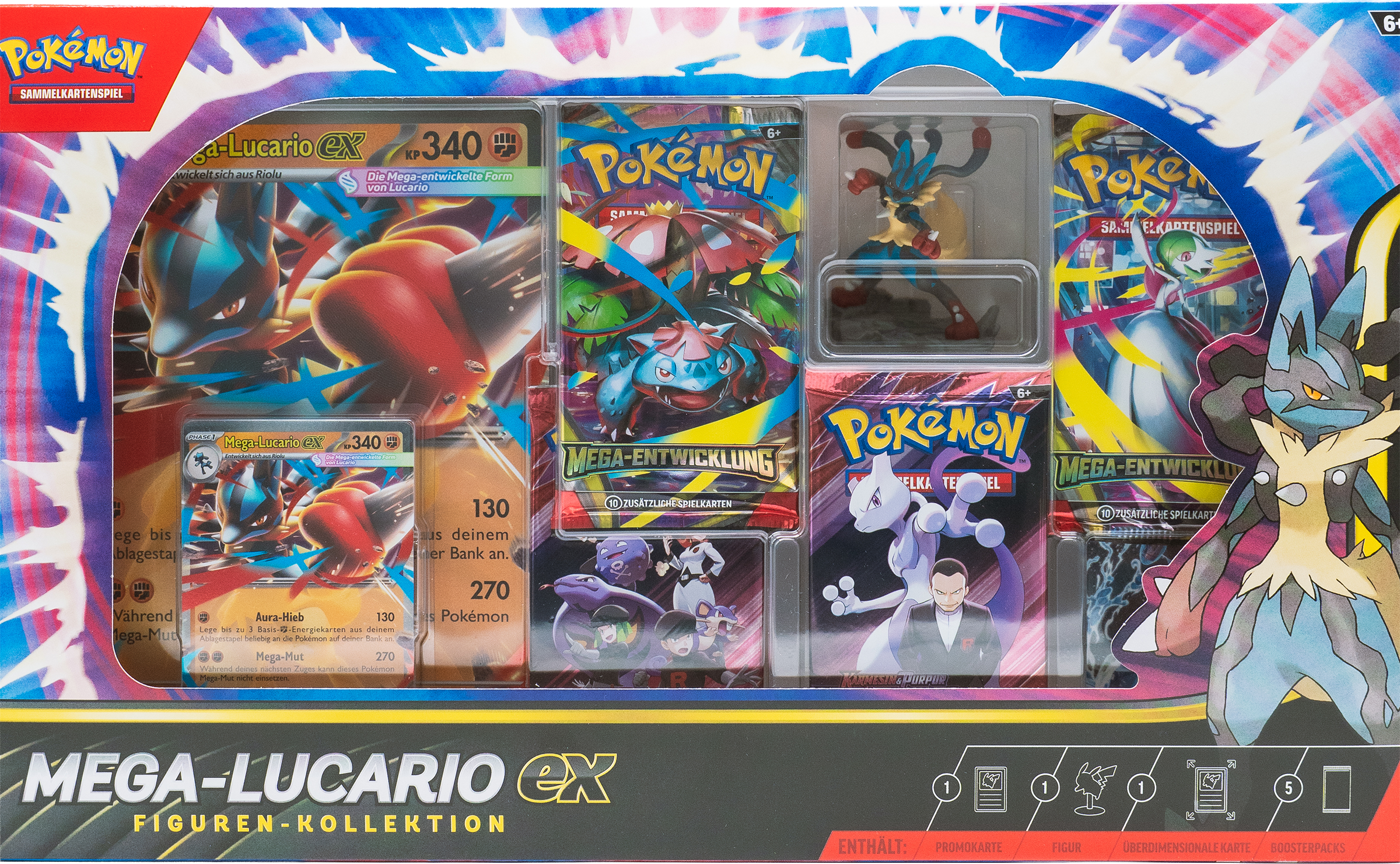 Pokémon Mega Lucario GX V-Collection Box (DE)