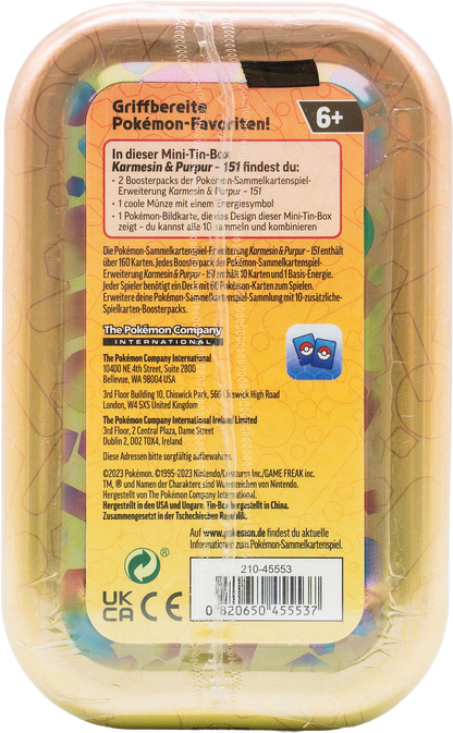 Pokémon Karmesin Purpur 151 Mini-Tin (DE)