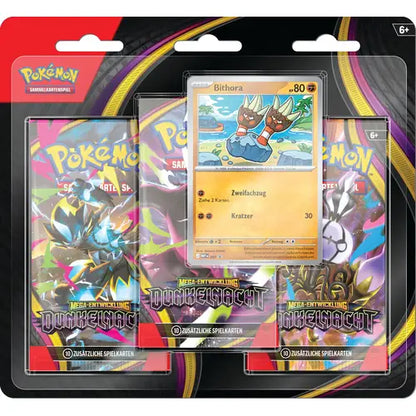 Pokémon Dunkelnacht 3-Pack Blister Bithora [DE]