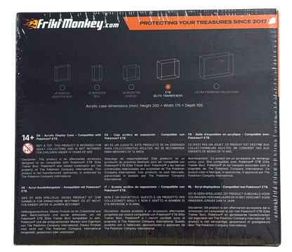 Friki Monkey - Acryl Case Pokémon Top-Trainer-Box (ETB)