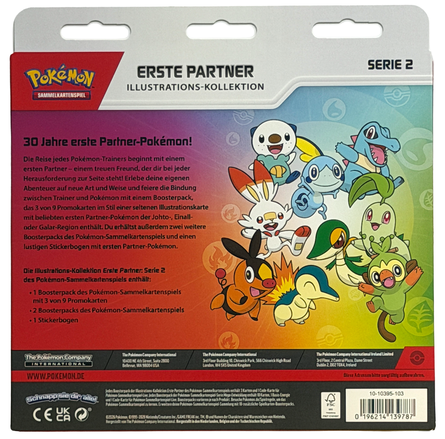Pokémon TCG Erste Partner Illustrations-Kollektion Serie 2 DE