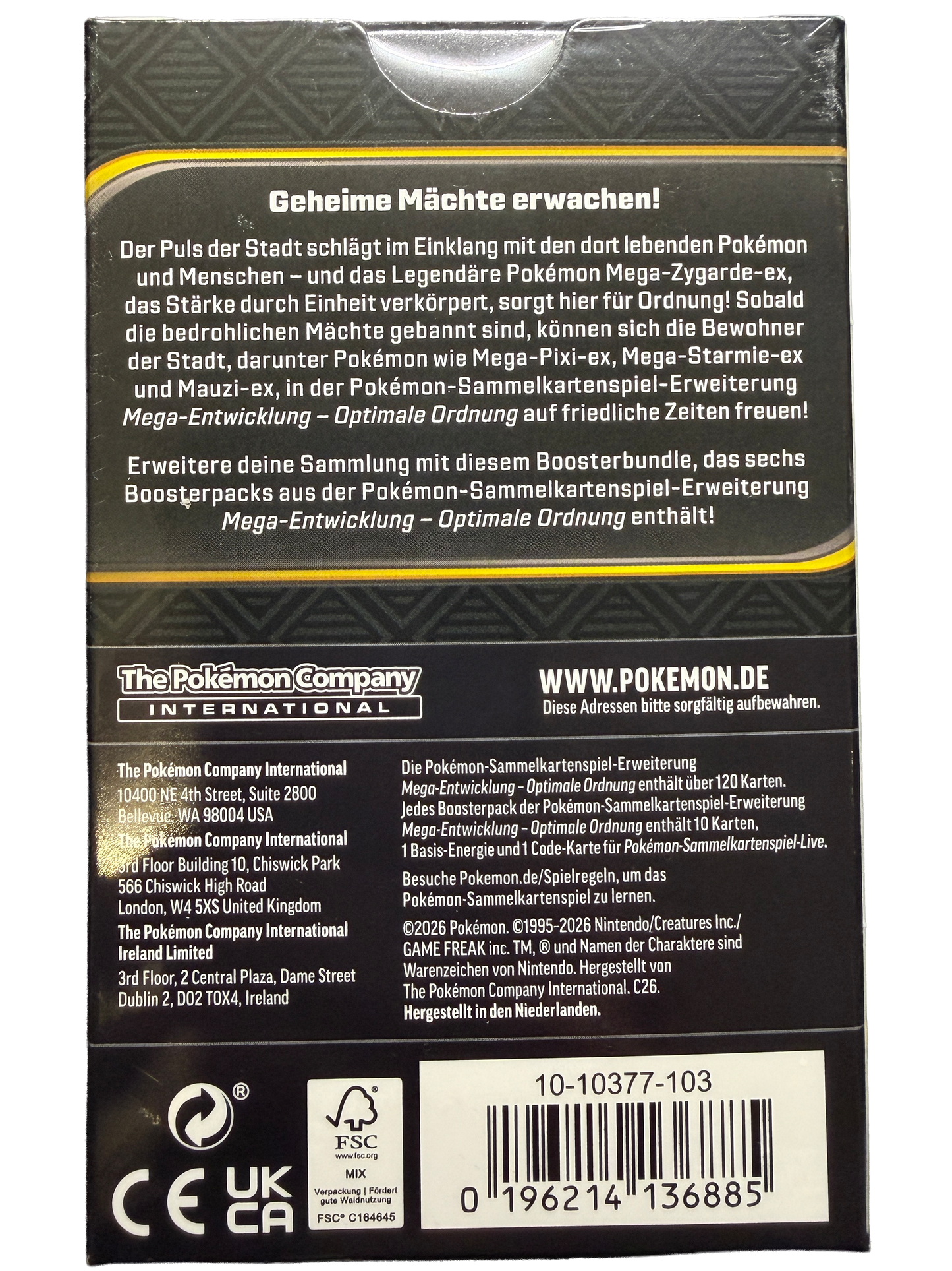 Pokémon TCG - Mega Entwicklung Optimale Ordnung Boosterbundle [DE]
