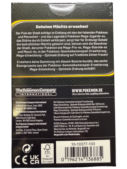 Pokémon TCG - Mega Entwicklung Optimale Ordnung Boosterbundle [DE]