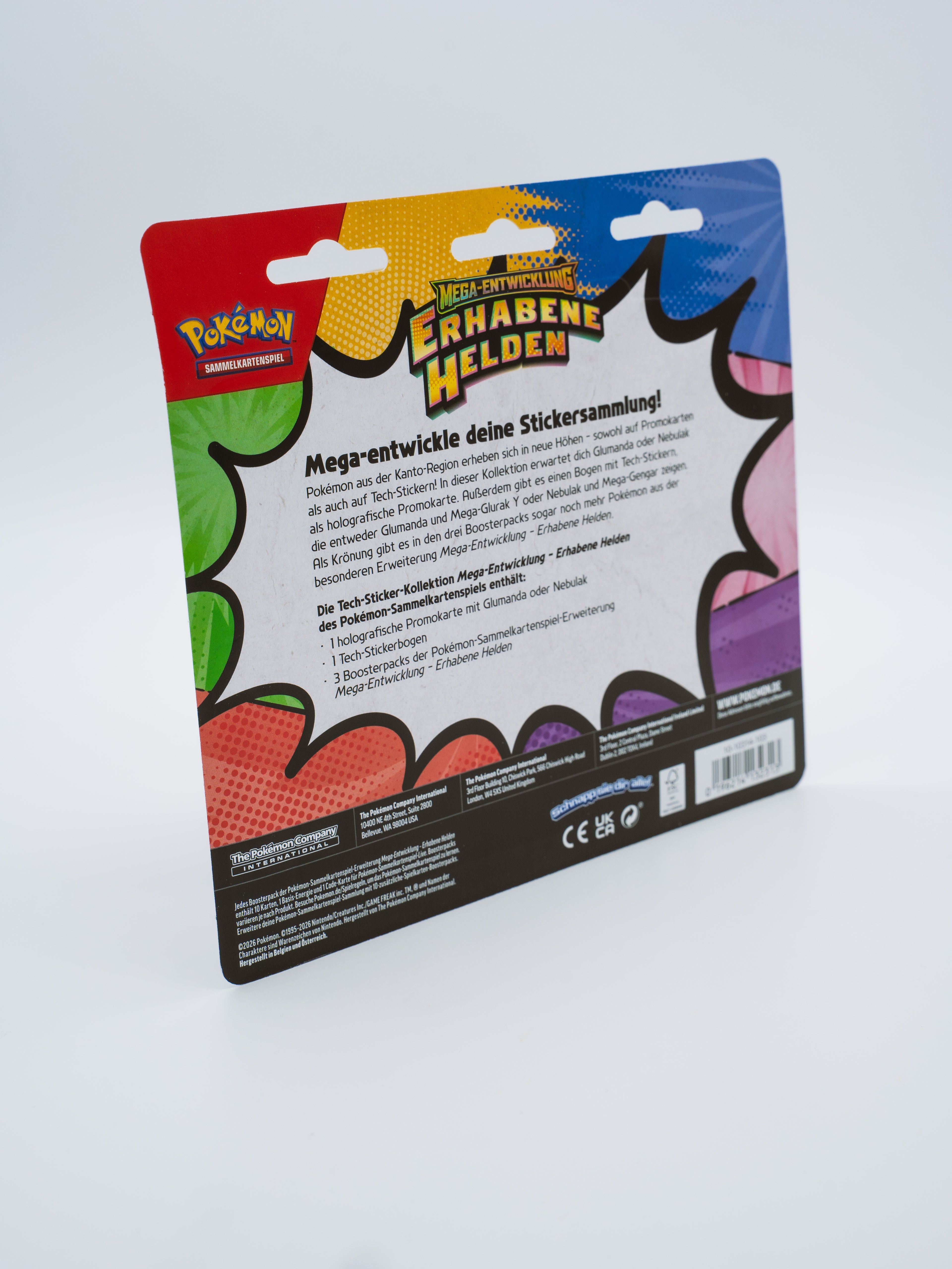 Pokémon Tech-Sticker-Kollektion „Mega-Entwicklung – Erhabene Helden: Nebulak“ (DE)