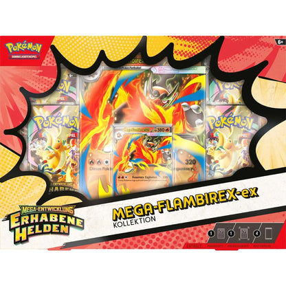 Pokémon - Erhabene Helden Mega Flambirex ex Box [DE]