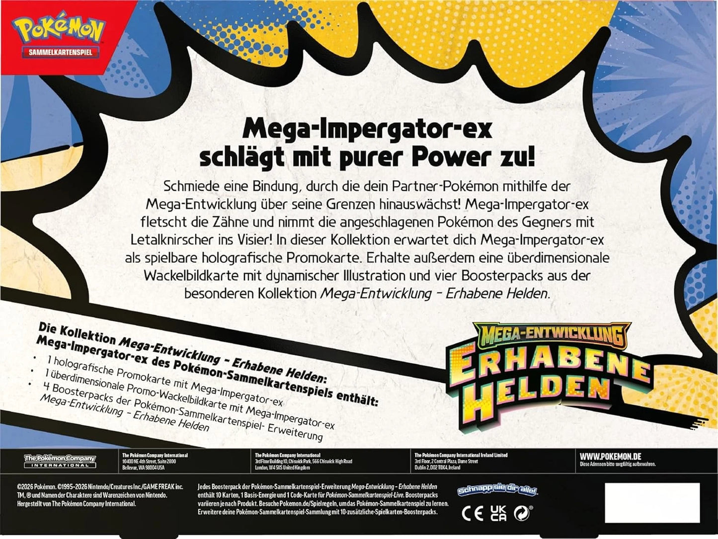 Pokémon - Erhabene Helden Mega Impergator ex Box [DE]